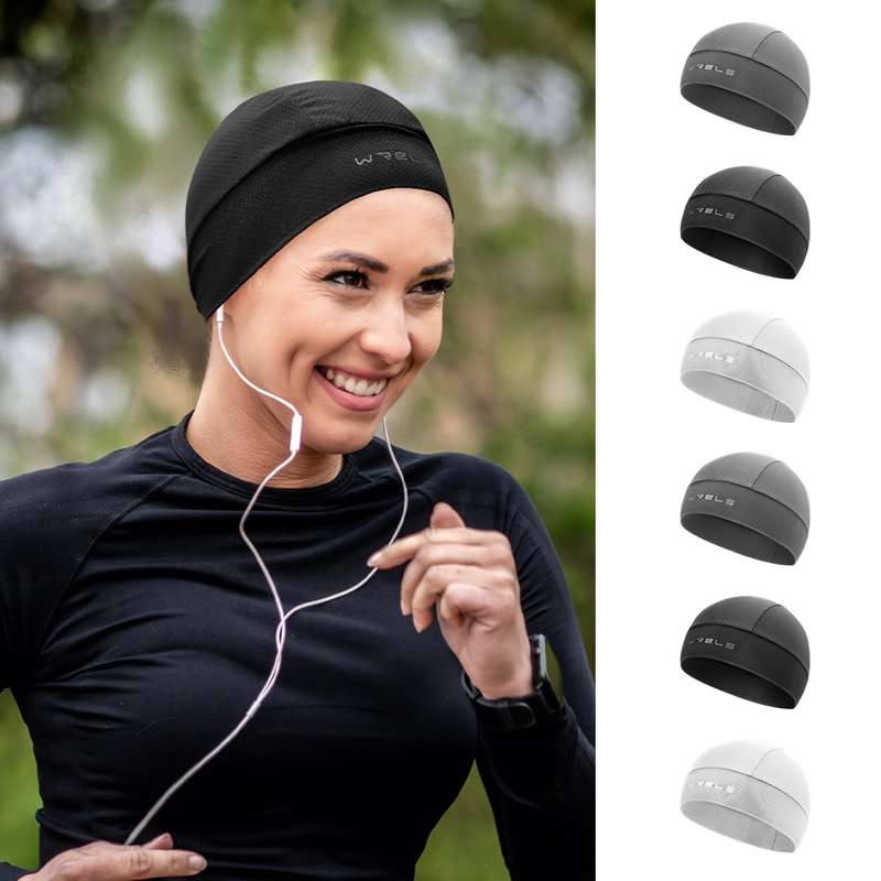 1pc Breathable Summer Cycling CapAnti-Sweat  Quick-Dry  High Elasticity Nylon for Outdoor Sports