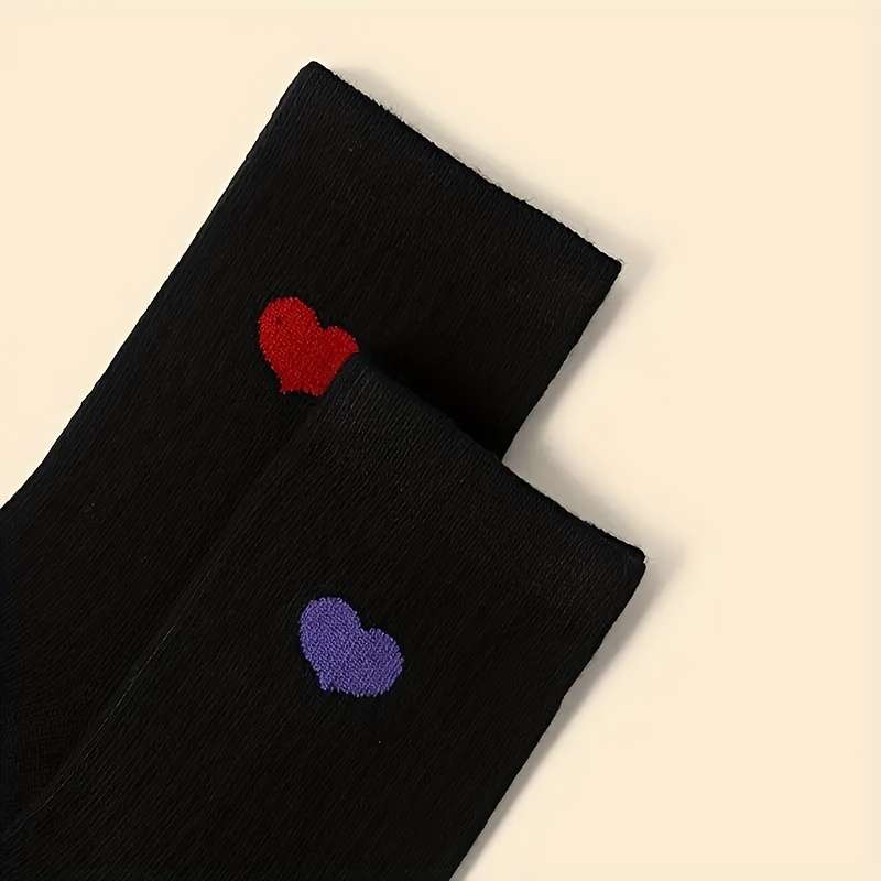 5 Pairs Black One Size High Elastic Socks