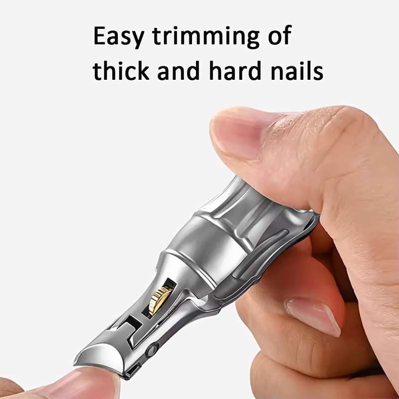 1pcs Nail Clippers Coke Bottle Design Stainless Steel Splash Proof Professional Nail Clippers