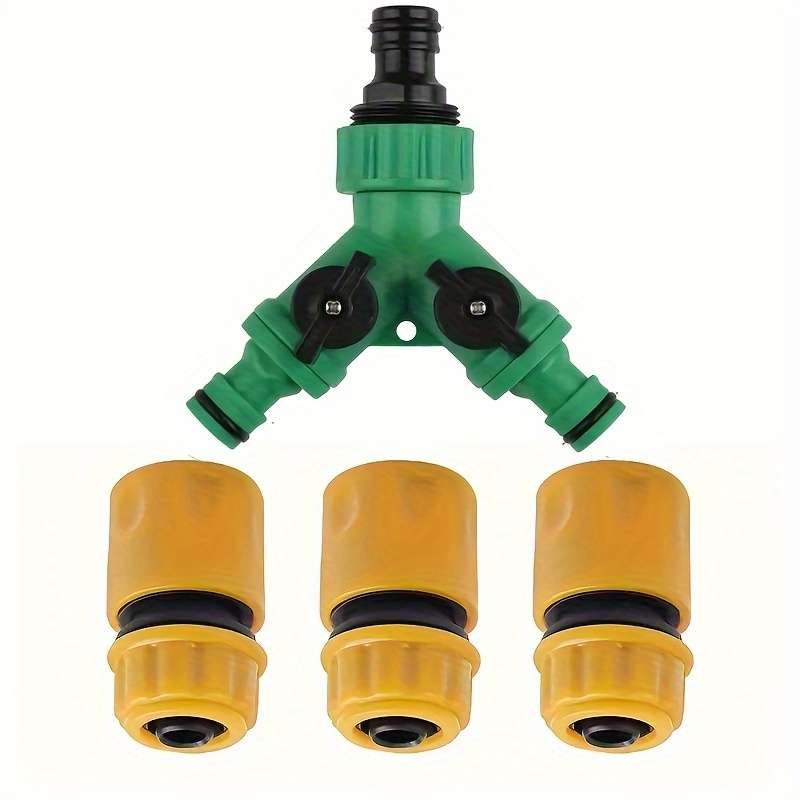 4Pcs Set Y Type Hose Splitter With Quick Connect