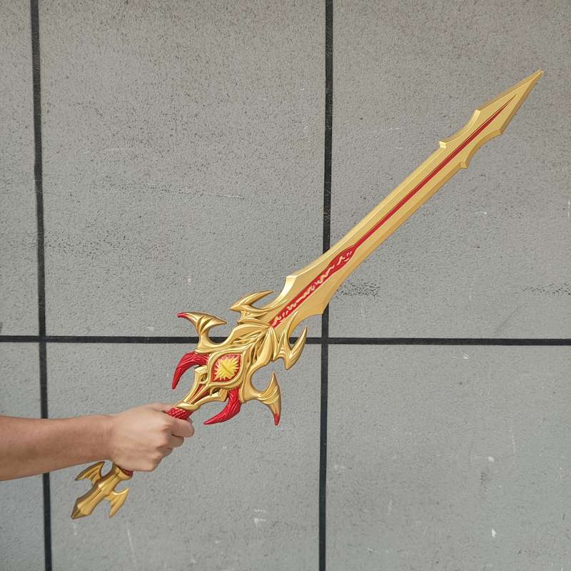 Toy Weapons Color Golden Material Monocular Sword