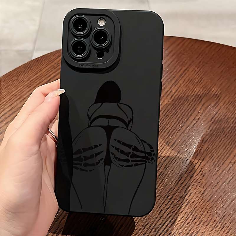 1Pc Black For iPhone 16 Plus Phone Case Phone Cover