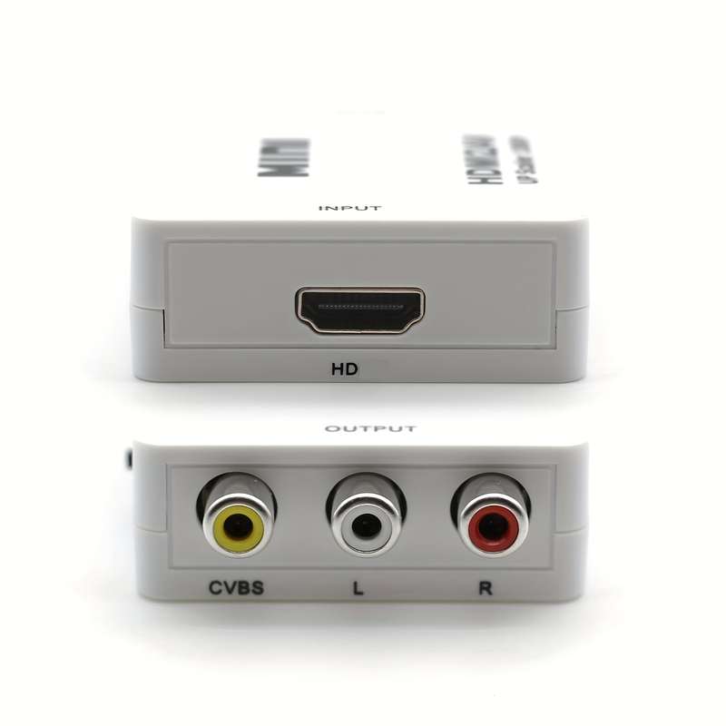 1pc 1080P HDTV to RCA Adapter Plug Play AV Converter with USB Charging Supports PAL NTSC f