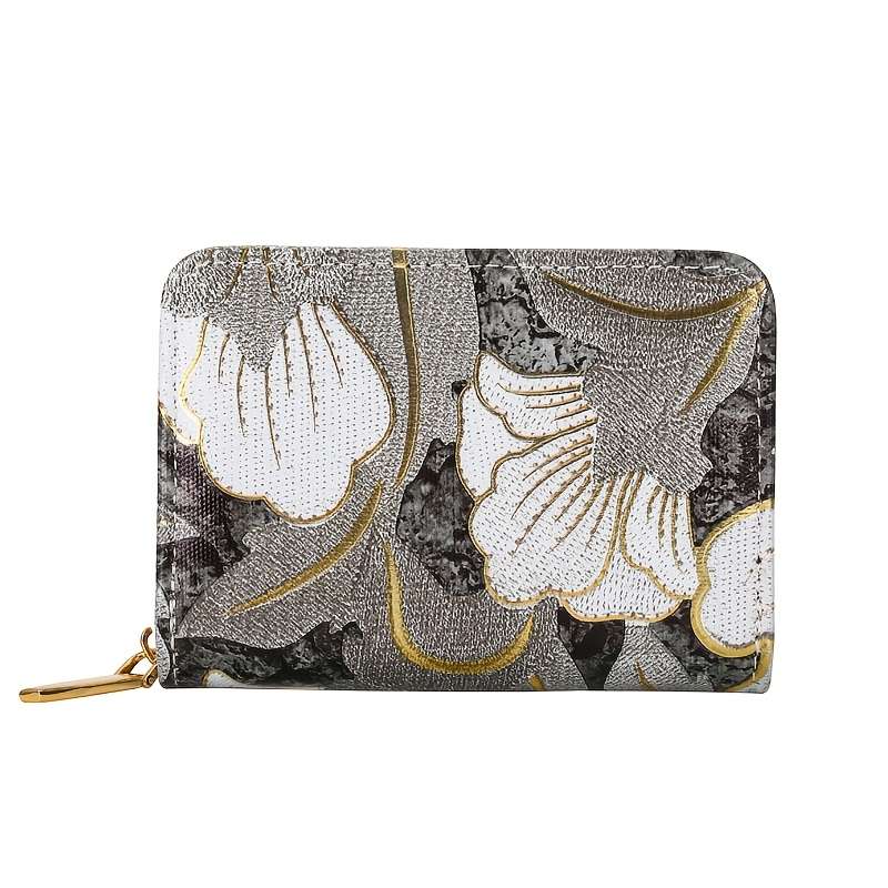 1pc Stylish Womens Zipper Wallet with Multiple Card Slots High Quality Coin Purse in Vibrant Mar