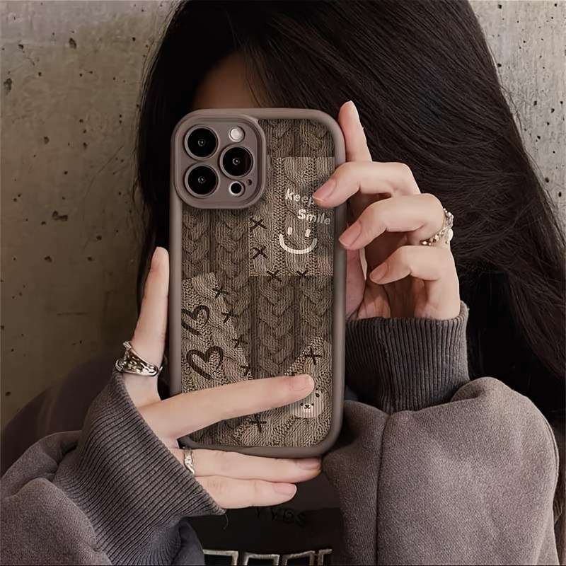 1Pc Brown For iPhone 7 8 Se2 Se3 Phone Case Phone Cover