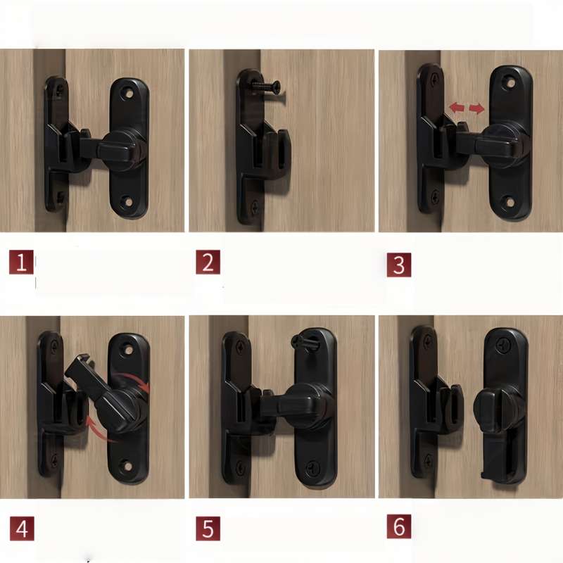 Lock Color Black With Screws