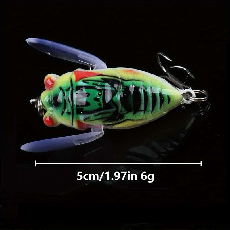 4-Pack Bio-Mimetic Cricket Surface Fishing Bait