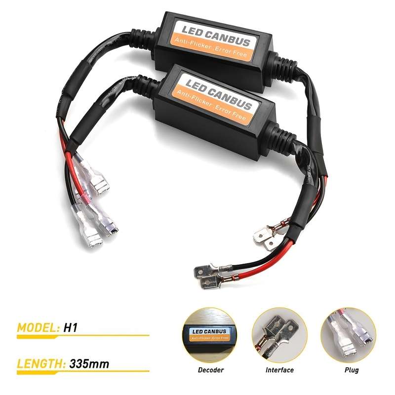 2pcs H1 LED Car Light Decoder Kit Car Headlight Accessories German Car Series Room El