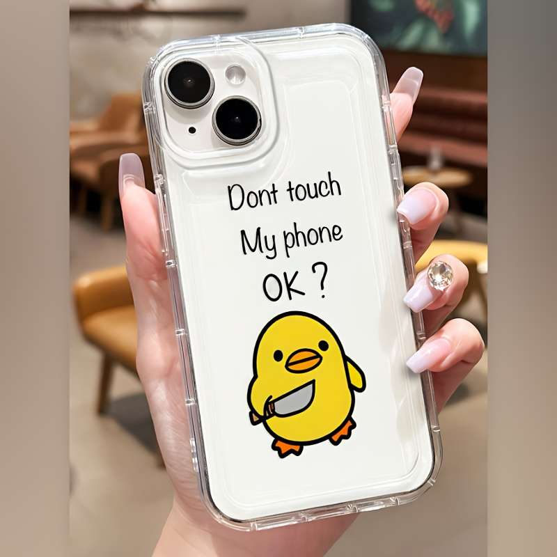 1Pc Transparent For iPhone 11 Phone Case Phone Cover