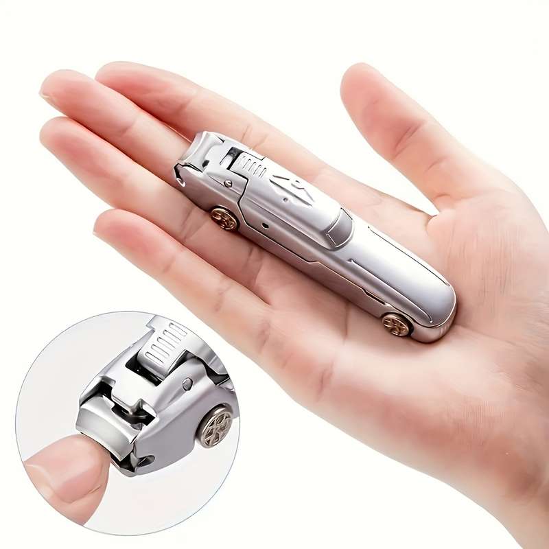 1pc Stainless Steel Nail Clipper Set with Concave Blade Edges Portable Large Size Car-Shape