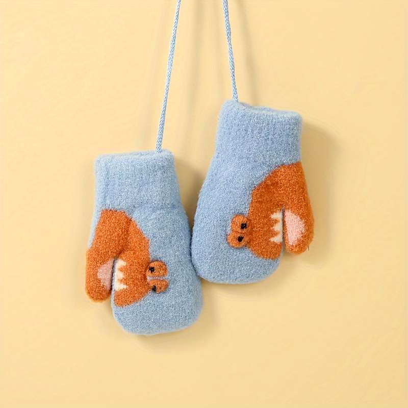 Winter Gloves Color  Red  Size 1 To  3 Years Old