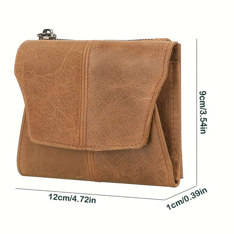 1pc Womens Slim Wallet Authentic Genuine Top Layer Cow Leather Wallet Credit Card Holder for Men