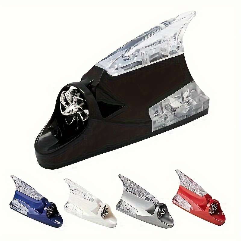 1pc Car Shark Fin Warning Light Wind Power LED Flashing Lamp for Car Antenna Signal f