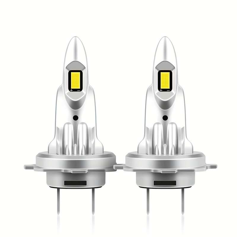 2pcs H7 LED Car Headlights Super Bright 30000LM 6000K White Light Easy Install