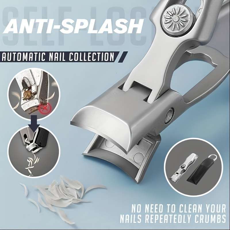 1pc Stainless Steel Wide-Jaw Nail Clippers Super Sharp and Durable Ideal for Thick and Long N
