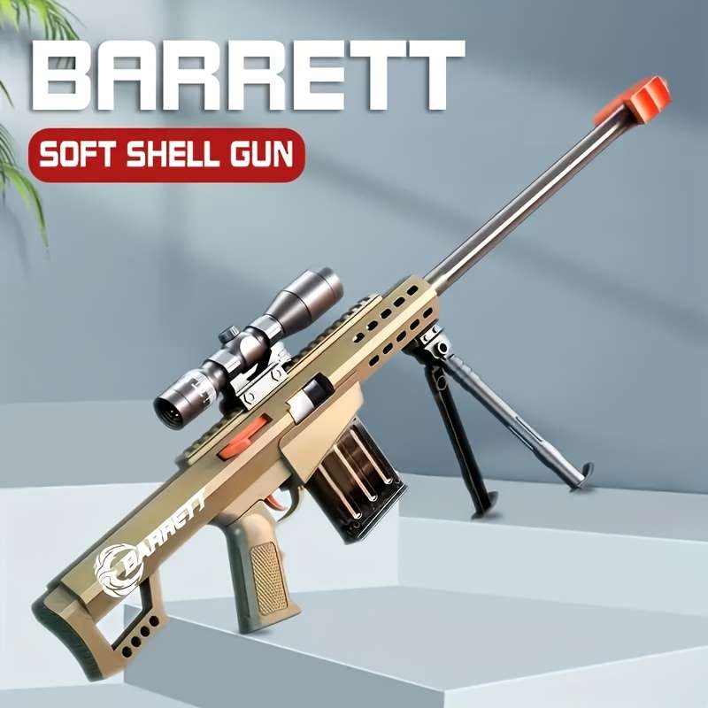 Toy Guns Color Children'S Barrett Soft Bullet Gun  Sand Color