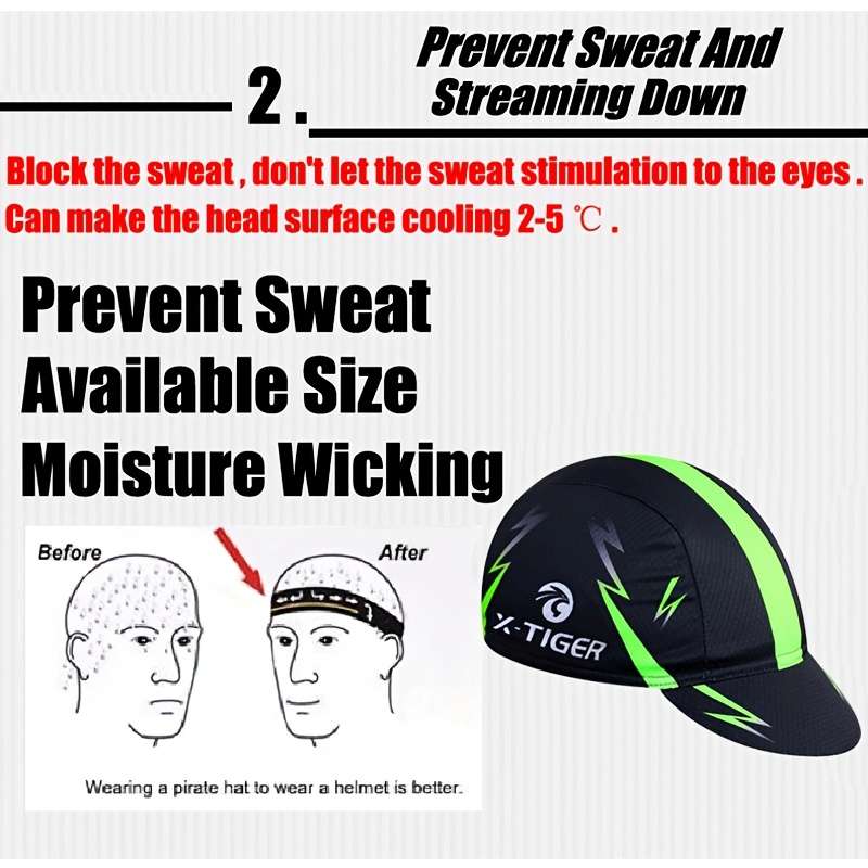 1pc X-TIGER Summer Cycling Cap Made of Breathable And Cool Suitable for Both Men And Women Desig