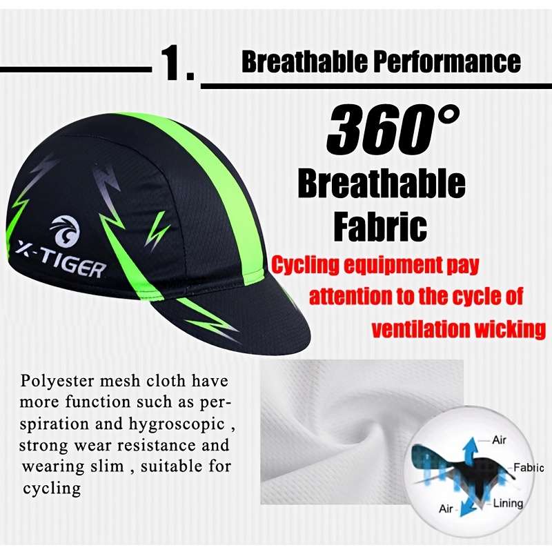 1pc X-TIGER Summer Cycling Cap Made of Breathable And Cool Suitable for Both Men And Women Desig