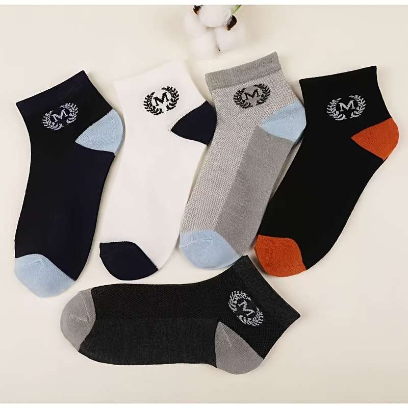 5 PairsColor Mixed Pack One Size High Elastic Socks