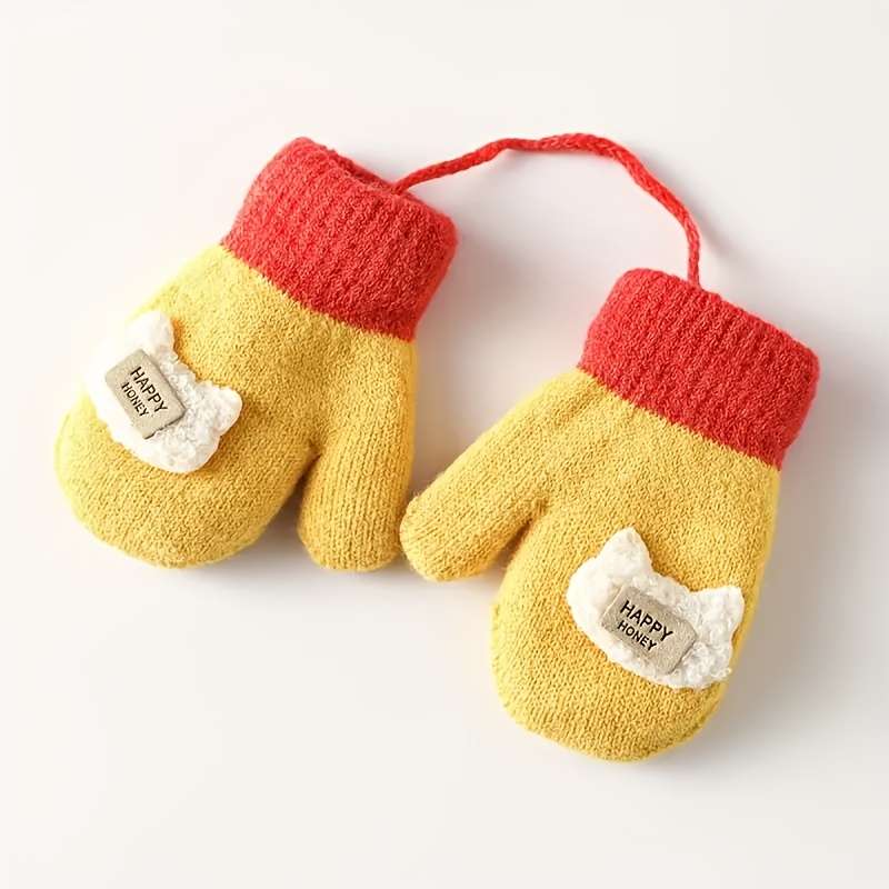 Winter Gloves Color Light Blue