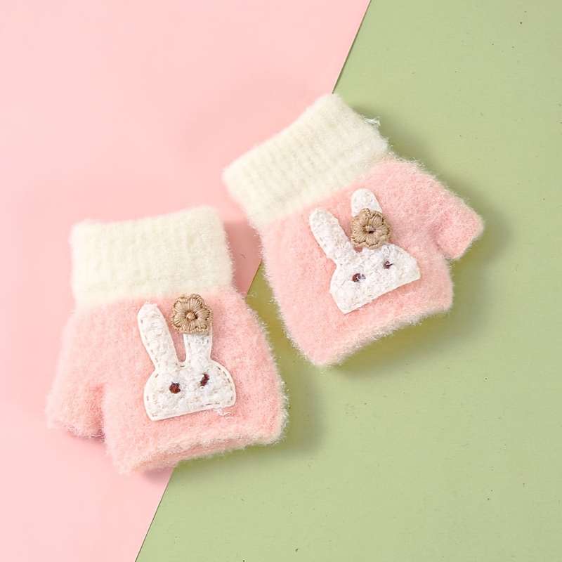 Winter Gloves Color Pink