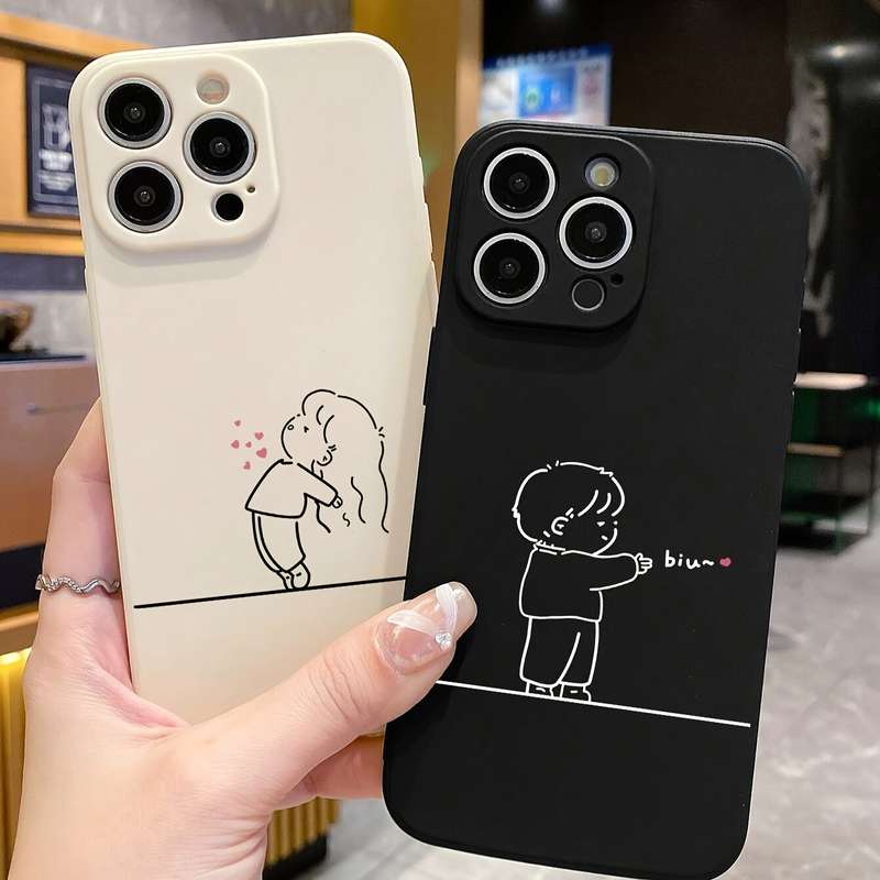 1Pc Black For iPhone 16 Plus Phone Case Phone Cover
