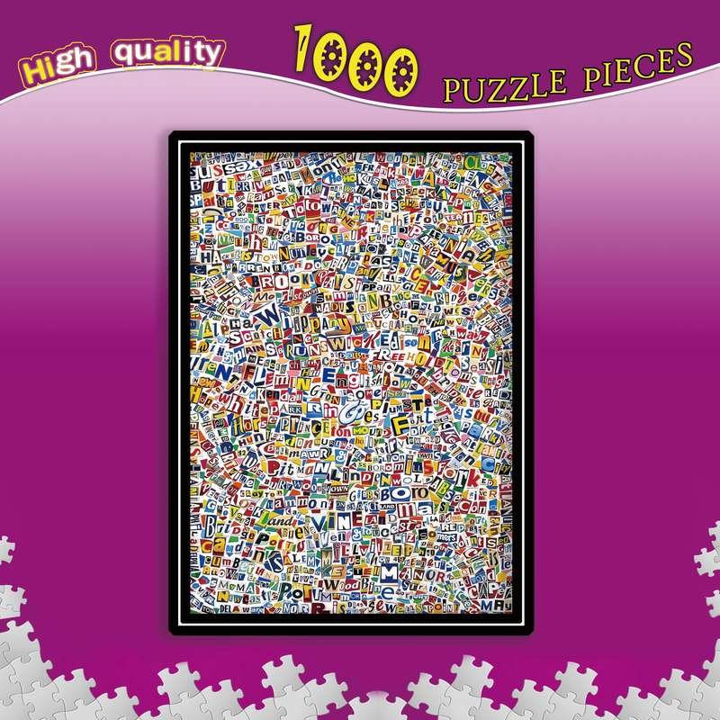 1000 Piece Mini Paper Jigsaw Puzzle