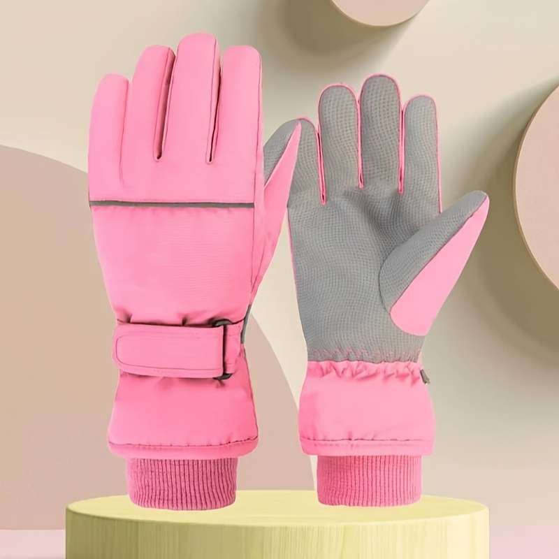 Winter Gloves Color Navy Blue