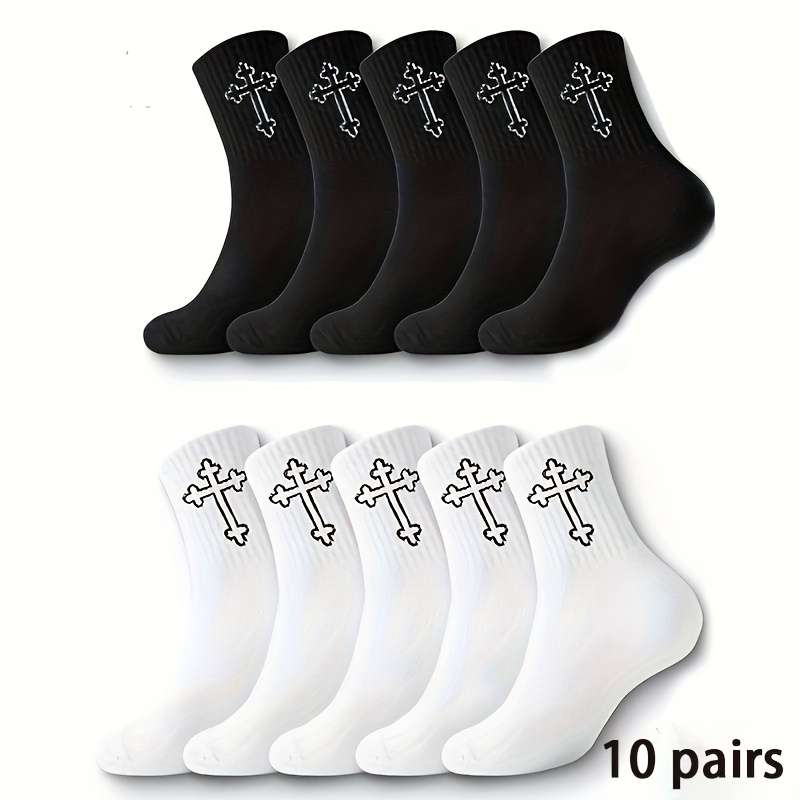 10 Pairs Random ColorsOne Size High Elastic Socks
