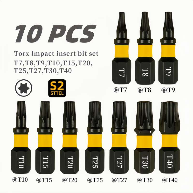 Screwdriver Bit Tool Set Quantity 10Pcs