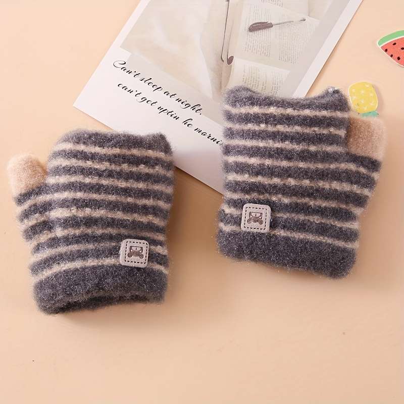 Winter Gloves Color Dark Blue Size 5 To 24 Months