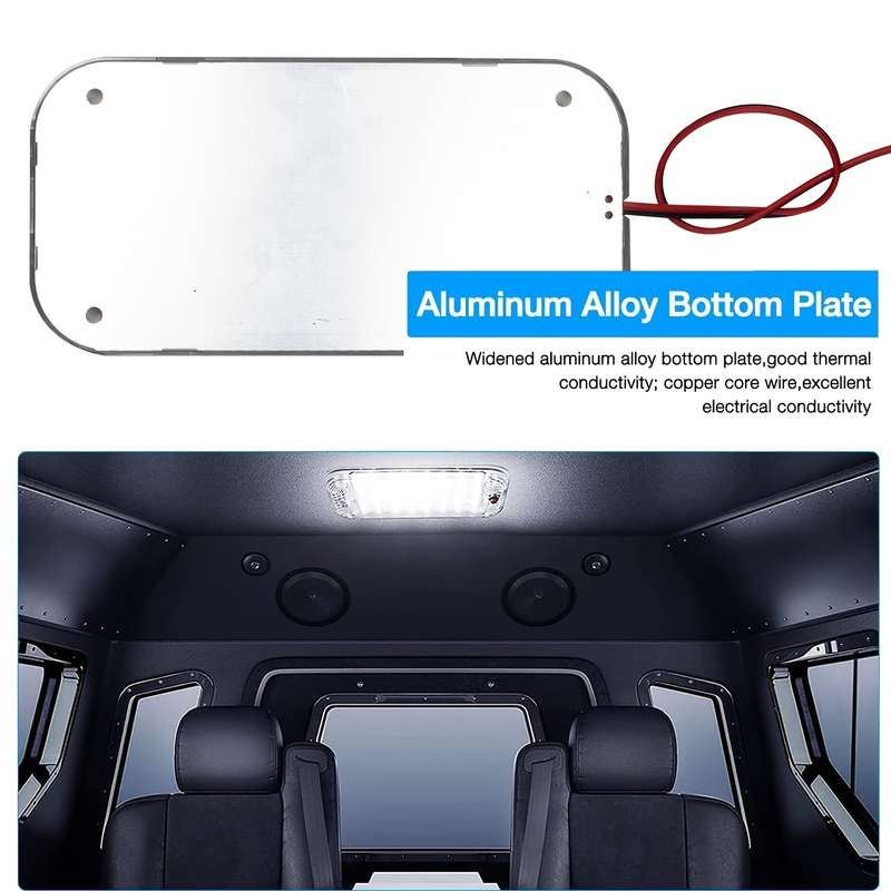 1pc 12V 800 Lumens Super Bright LED Ceiling Dome Light for RV Car Trailer Truck Camp