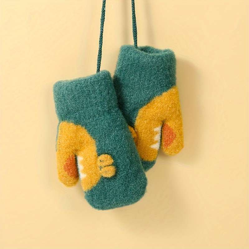 Winter Gloves Color  Red  Size 1 To  3 Years Old