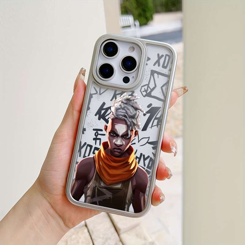 1Pc Mixed Color For iPhone 15 Plus African Hunter Phone Case