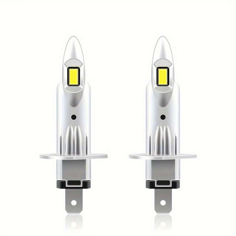 2pcs H1 LED Car Headlights Super Bright 30000LM 6000K White Light Easy Install