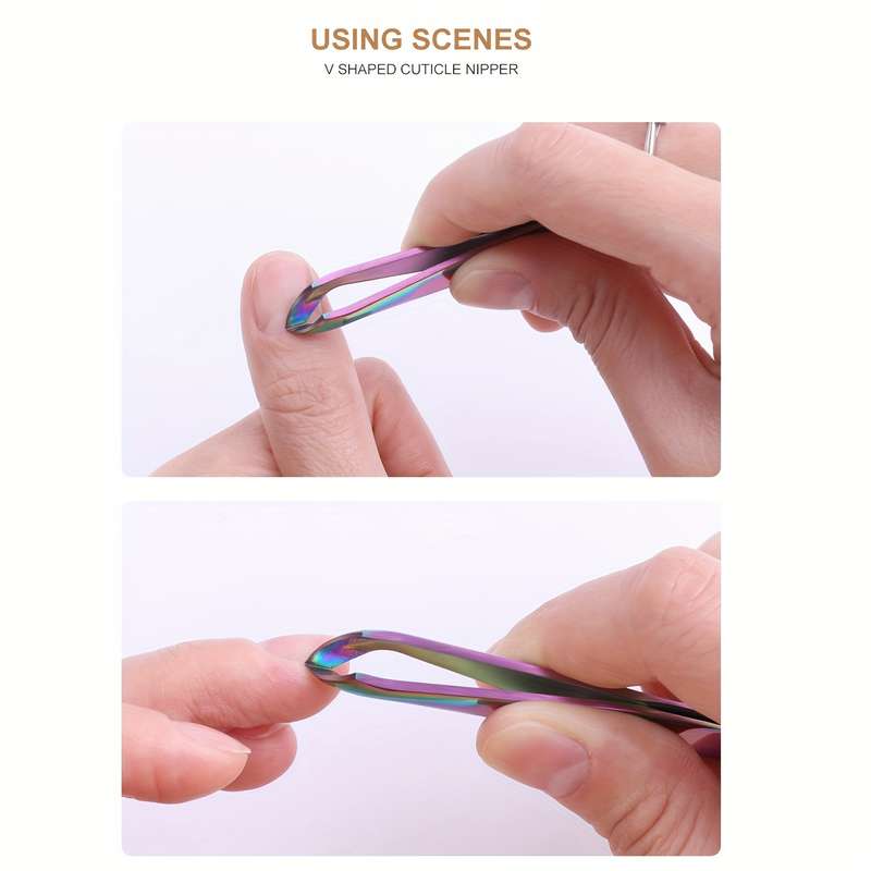 1pc Professional Nail Tool For Removing Dead Skin And Cuticles Made Of Stainless Steel With A