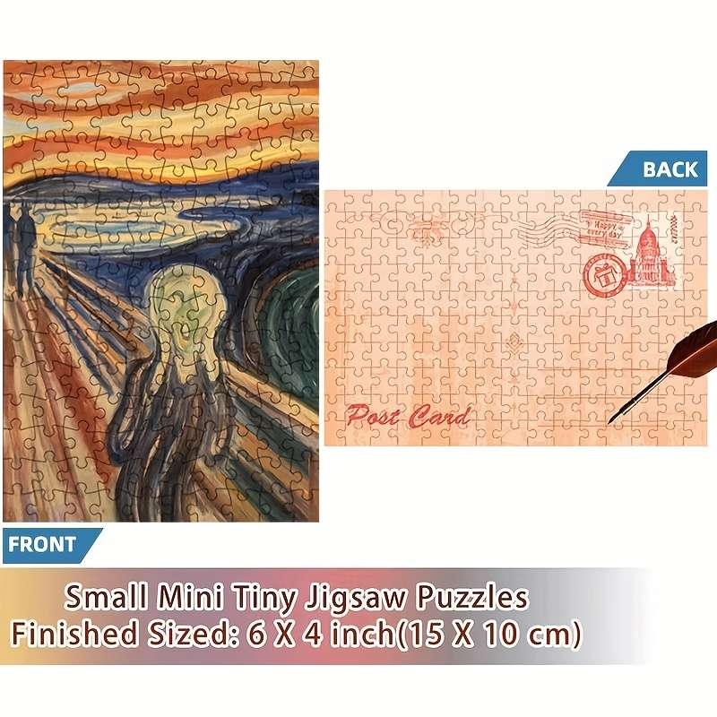 1pc The Scream Mini Test Tube Puzzle Fun Educational Jigsaw for Adults Perfect f