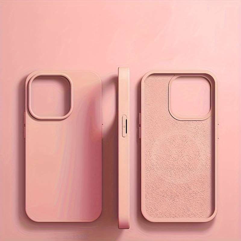 1Pc Pink Color For iPhone 11 Phone Case Phone Cover