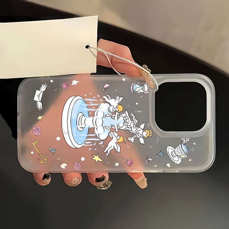 1Pc Transparent For iPhone 16 Plus Phone Case Phone Cover