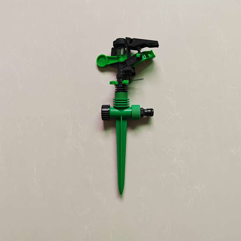 1Pc Green Black High Pressure Sprinkler Set With Long Range Nozzle