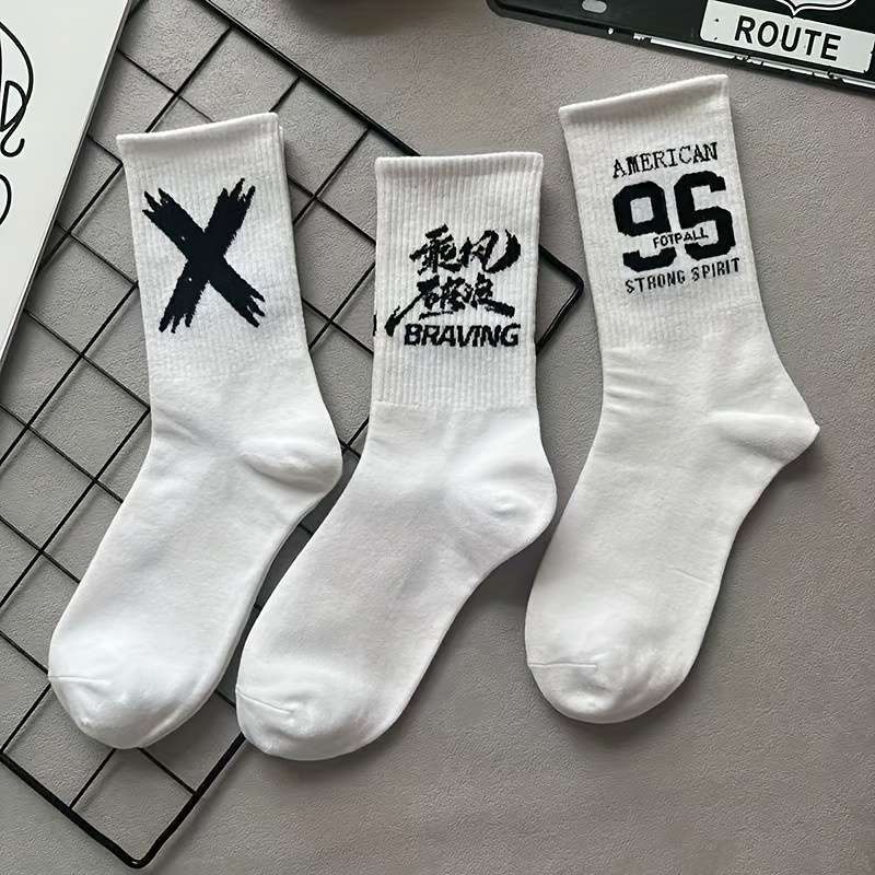 5 Pairs Random Colors One Size High Elastic Socks