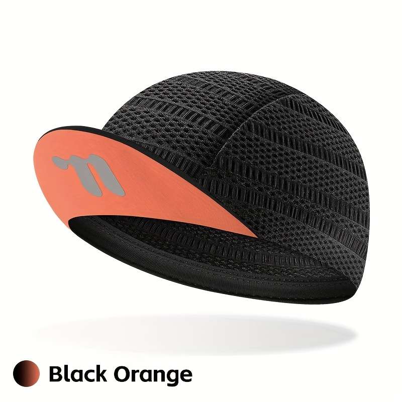 1pc WEST BIKING Quick-Dry Cycling Cap Breathable Mesh Back Lightweight Polyester Bike Hat for Men