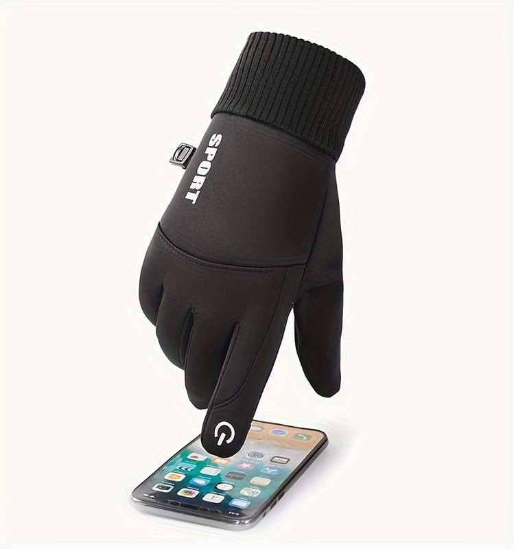 Winter Gloves Color Black Size One To Size