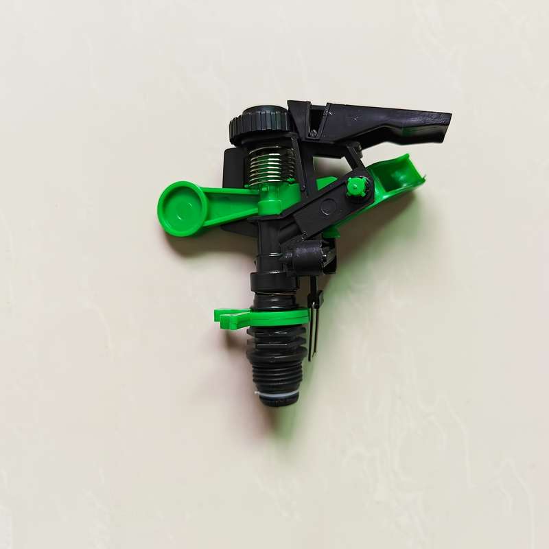 1Pc Green Black High Pressure Sprinkler Set With Long Range Nozzle