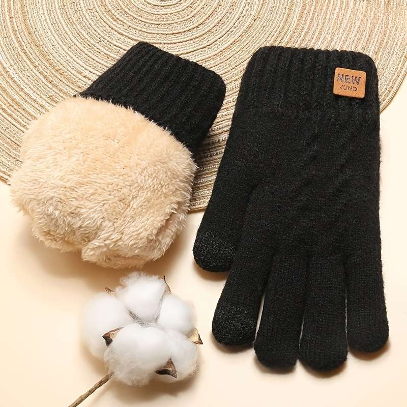 Winter Gloves Color Black