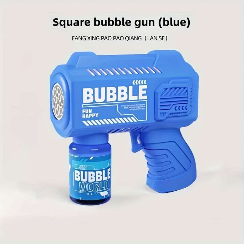 Toy Guns Color 10 Hole Bubble Machine Blue
