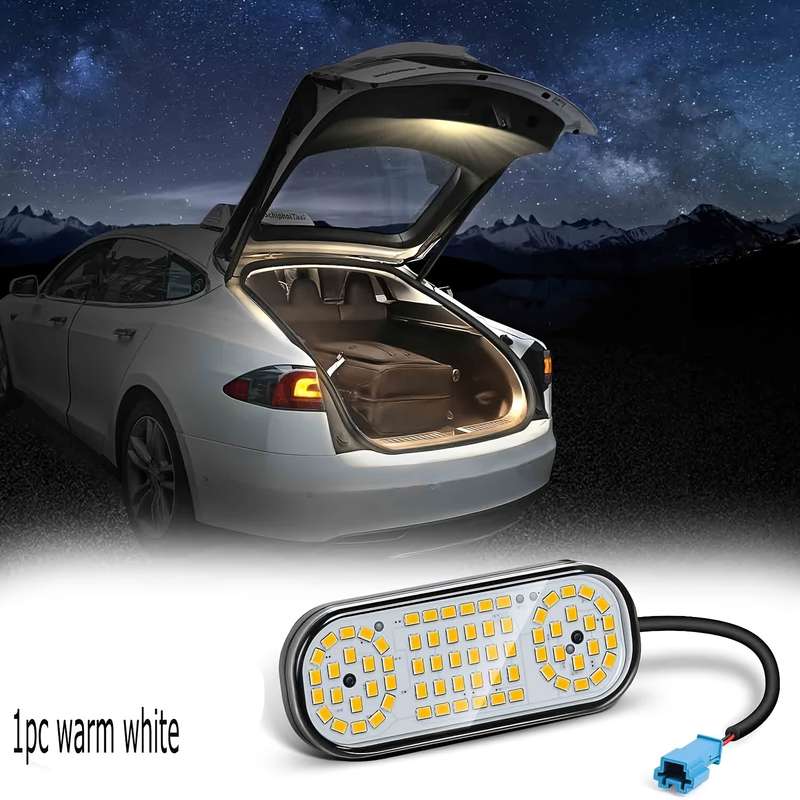 1pc LED Trunk Light for Tesla Model Y High Brightness Ambient Interior Cargo Area L