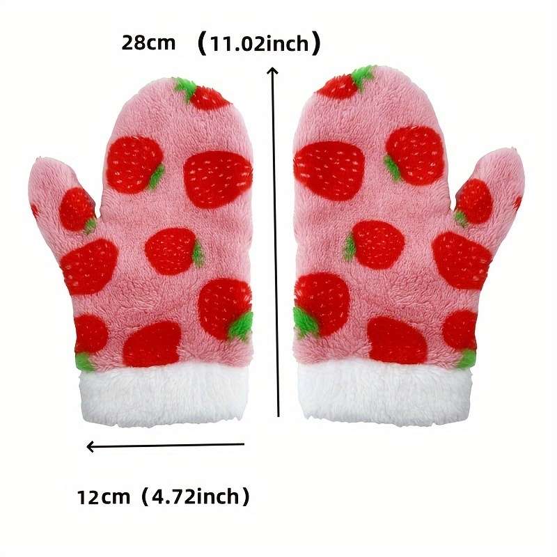 Winter Gloves Color L Green Leopard Print Gloves