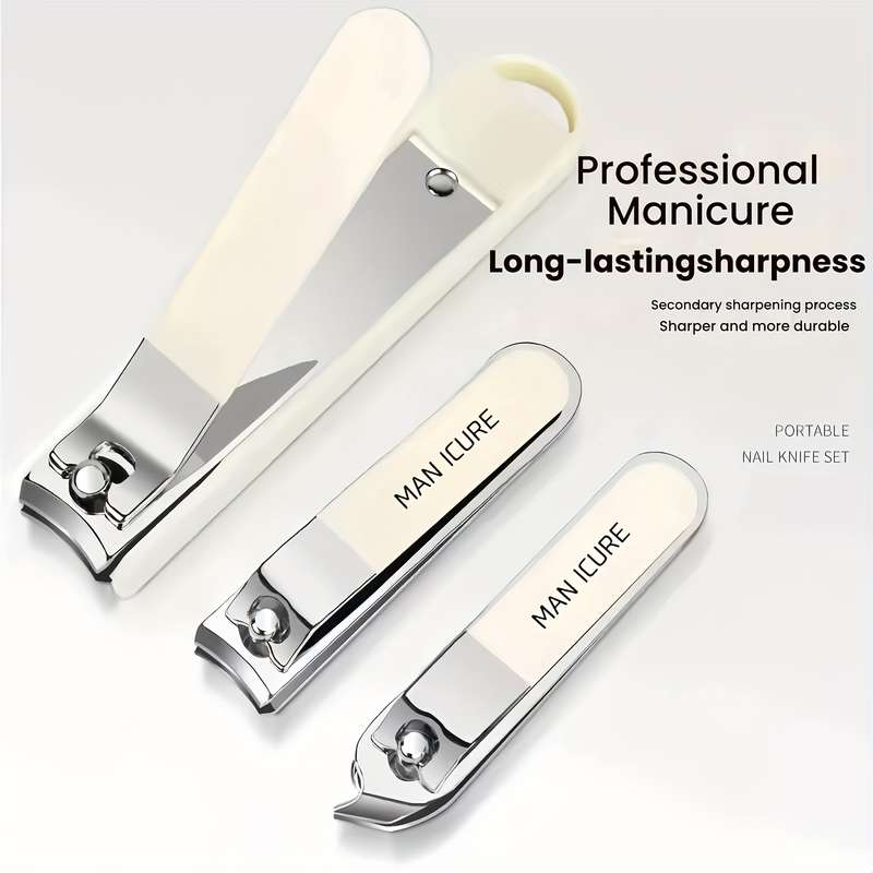 6pcs Set Premium Nail Clippers Convenient And Portable Splash-Proof Nail Clippers Unisex Too