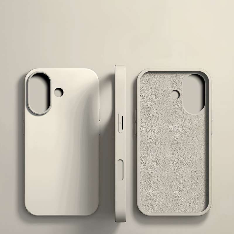 1Pc Beige For iPhone 16 Phone Case Phone Cover